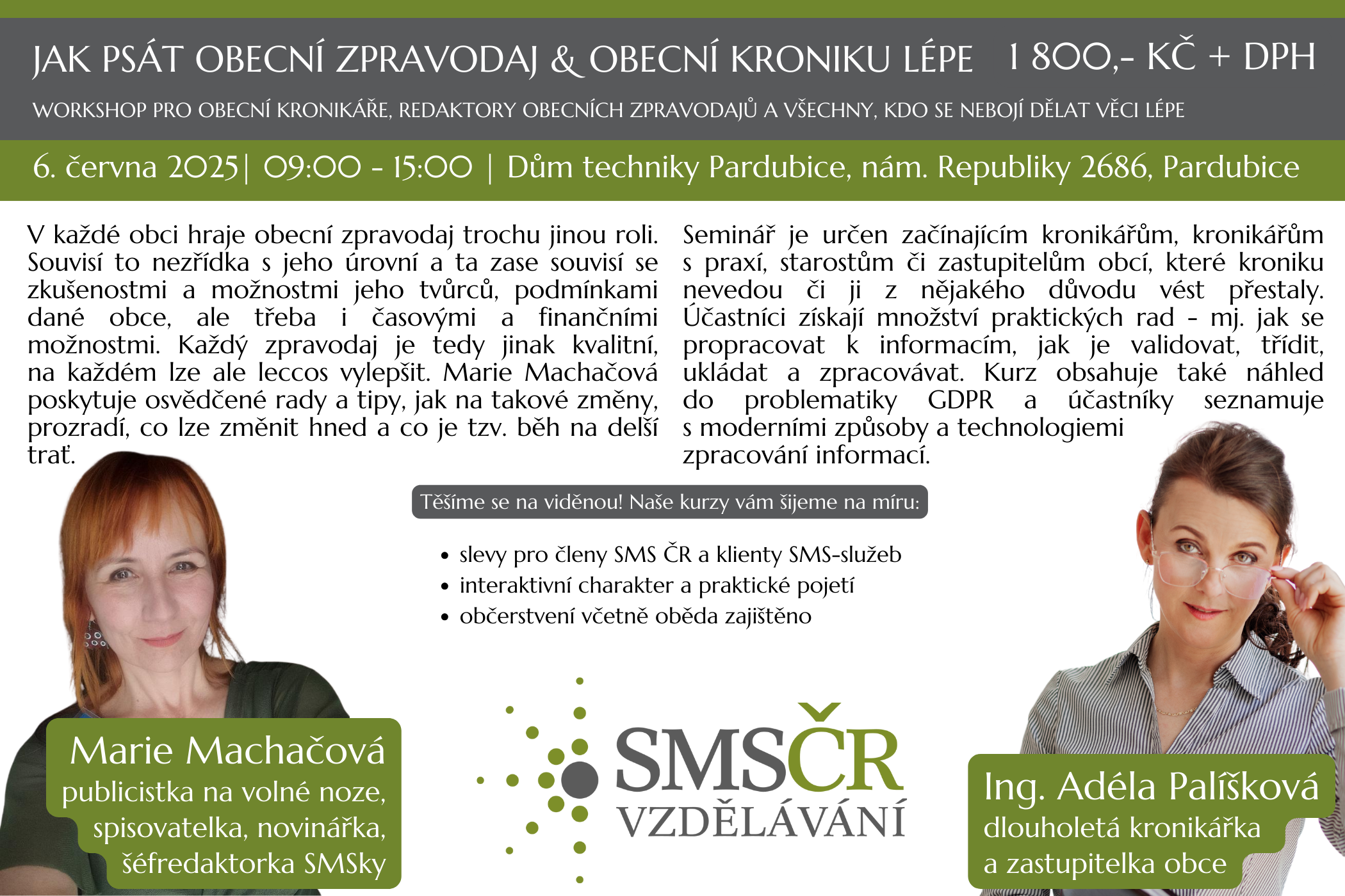Jak psát obecní zpravodaj & obecní kroniku lépe_Pardubice_červen 2025